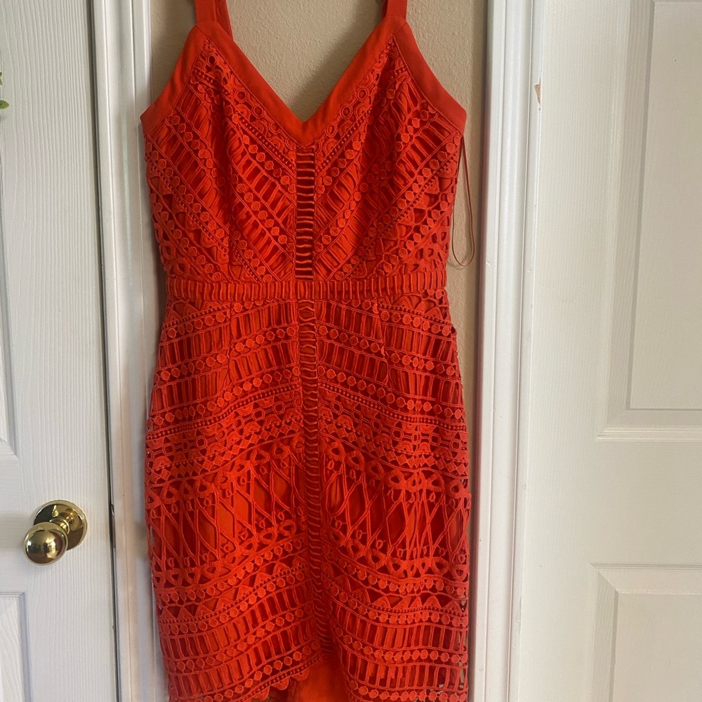 Adelyn Rae Orange Dress Small
